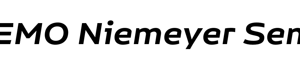  DEMO Niemeyer SemiBold It Regular