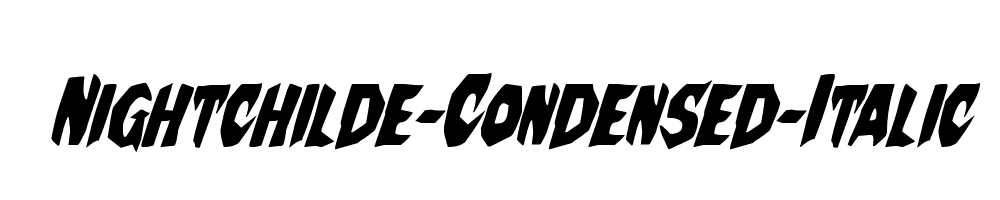 Nightchilde-Condensed-Italic