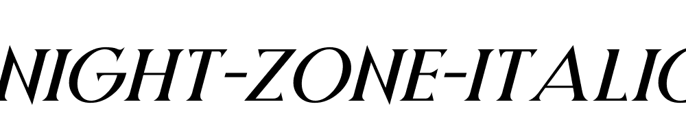 Night-Zone-Italic