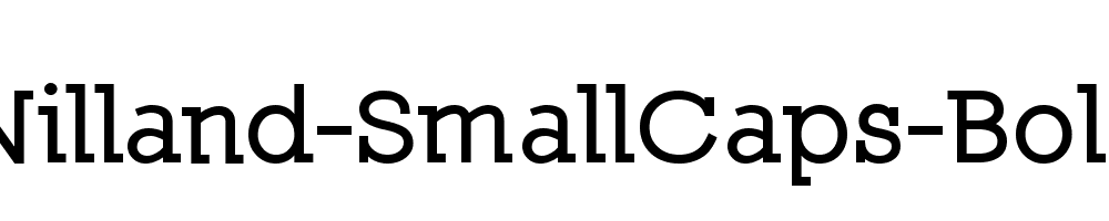 Nilland-SmallCaps-Bold