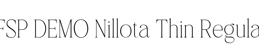 FSP DEMO Nillota Thin Regular