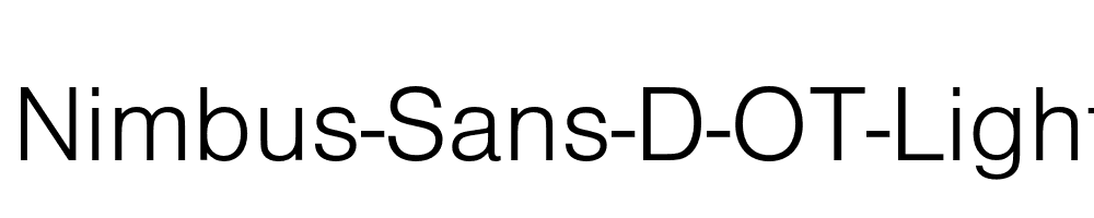 Nimbus-Sans-D-OT-Light