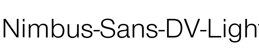 Nimbus-Sans-DV-Light