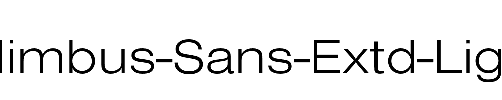 Nimbus-Sans-Extd-Light