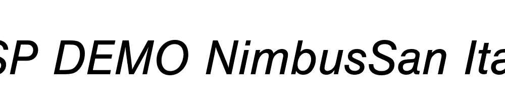 FSP DEMO NimbusSan Italic