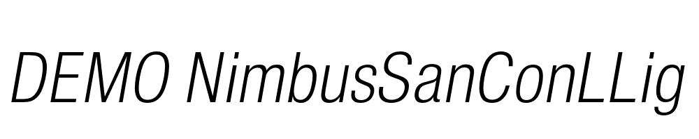 FSP DEMO NimbusSanConLLig Italic