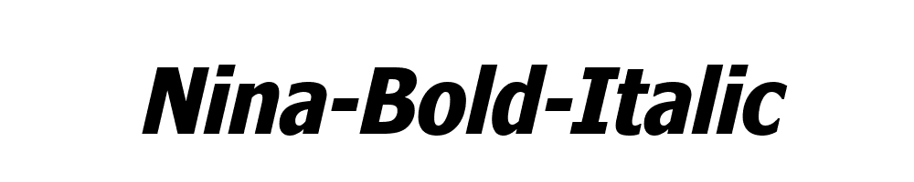 Nina-Bold-Italic