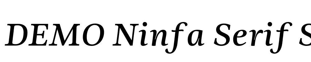  DEMO Ninfa Serif Semibold Italic