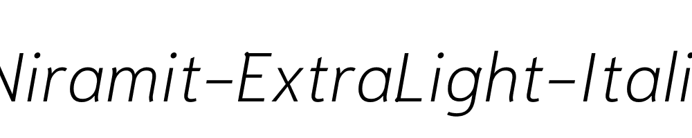 Niramit-ExtraLight-Italic