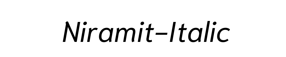 Niramit-Italic