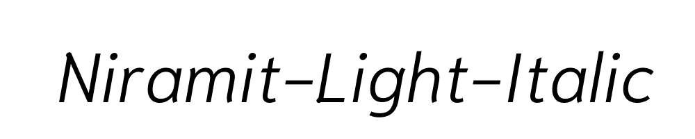 Niramit-Light-Italic