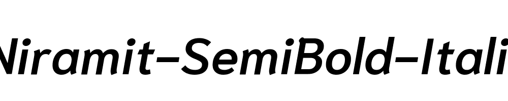 Niramit-SemiBold-Italic