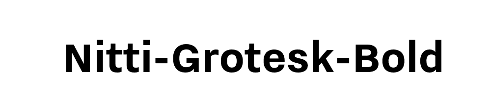 Nitti-Grotesk-Bold