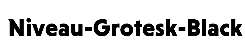 Niveau-Grotesk-Black