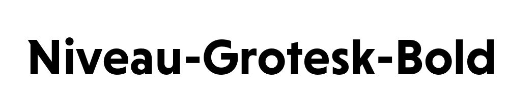 Niveau-Grotesk-Bold