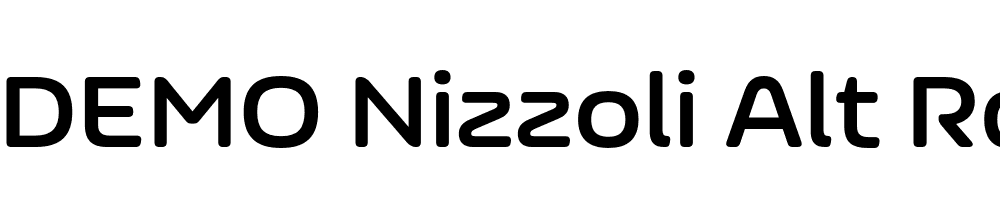  DEMO Nizzoli Alt Rd Bold Regular