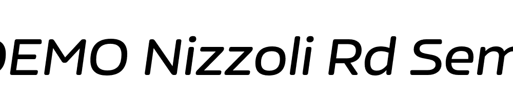  DEMO Nizzoli Rd SemiBold It Regular