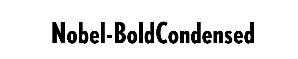 Nobel-BoldCondensed