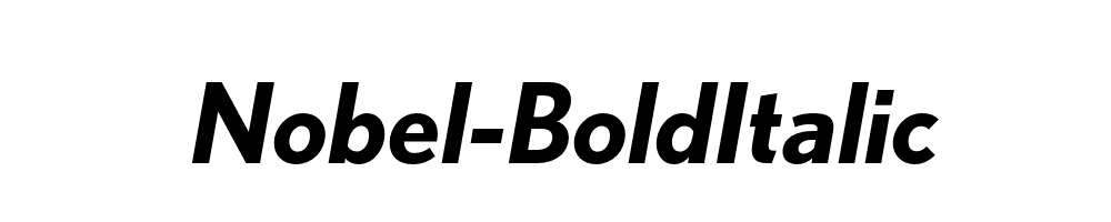 Nobel-BoldItalic