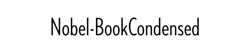 Nobel-BookCondensed