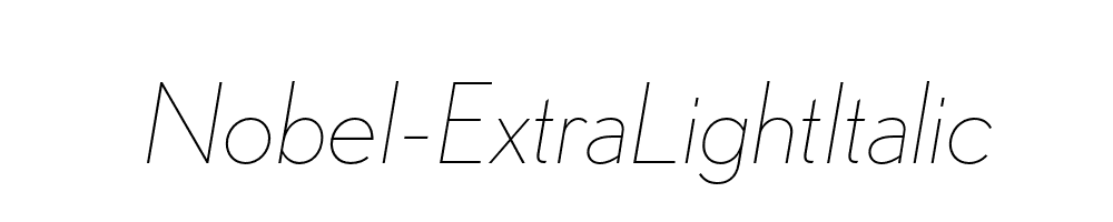 Nobel-ExtraLightItalic