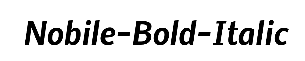 Nobile-Bold-Italic