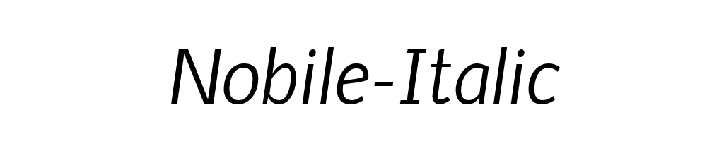 Nobile-Italic