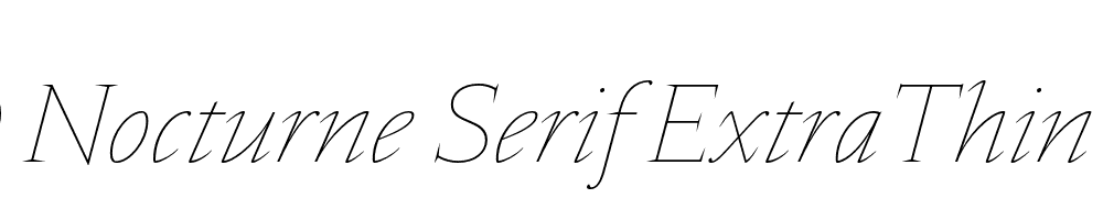  DEMO Nocturne Serif ExtraThin Italic Regular