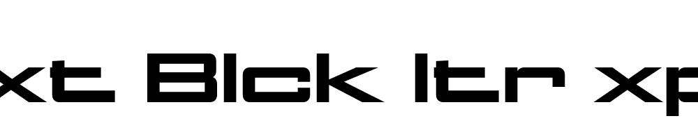 FSP DEMO Nxt Blck ltr xpndd Regular