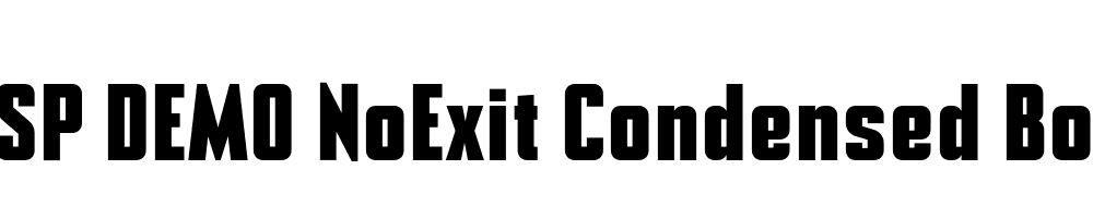 FSP DEMO NoExit Condensed Bold