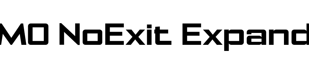 FSP DEMO NoExit Expanded Bold