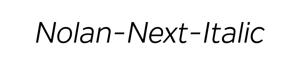 Nolan-Next-Italic