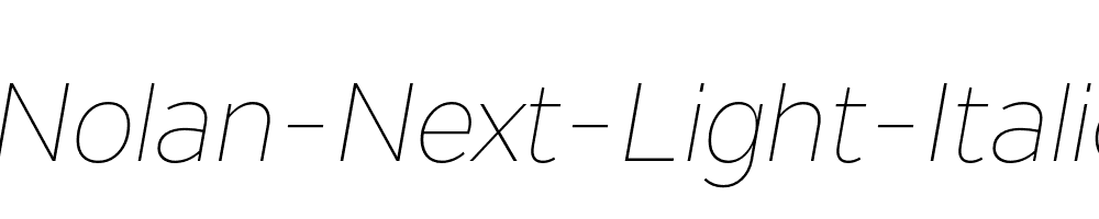 Nolan-Next-Light-Italic