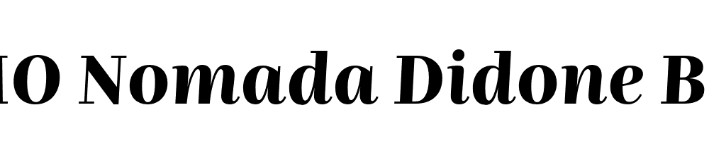 FSP DEMO Nomada Didone Bold Italic