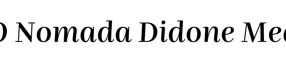 FSP DEMO Nomada Didone Medium Italic