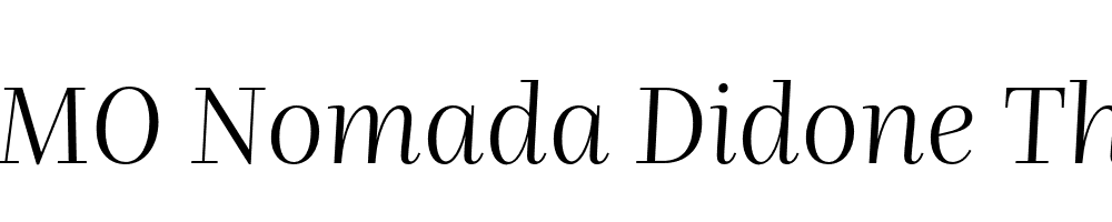 FSP DEMO Nomada Didone Thin Italic