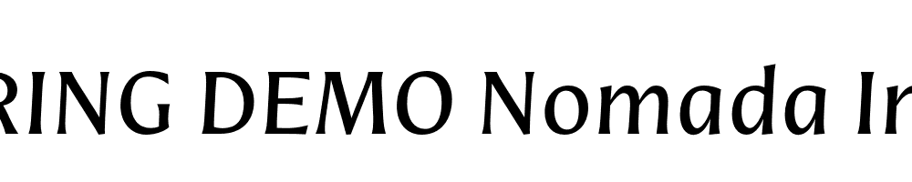  DEMO Nomada Incise Italic