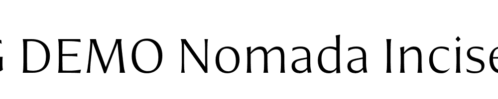  DEMO Nomada Incise Thin Regular