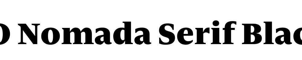 FSP DEMO Nomada Serif Black Regular