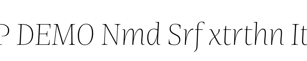 FSP DEMO Nmd Srf xtrthn Italic