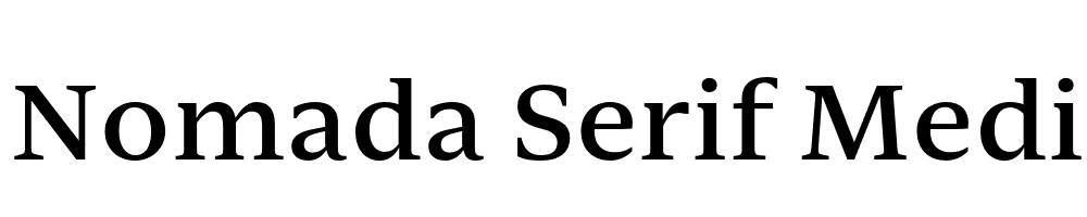 FSP DEMO Nomada Serif Medium Regular