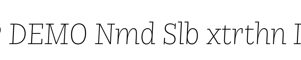 FSP DEMO Nmd Slb xtrthn Italic