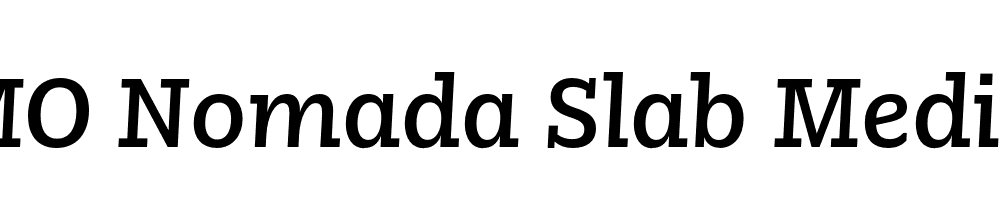 FSP DEMO Nomada Slab Medium Italic