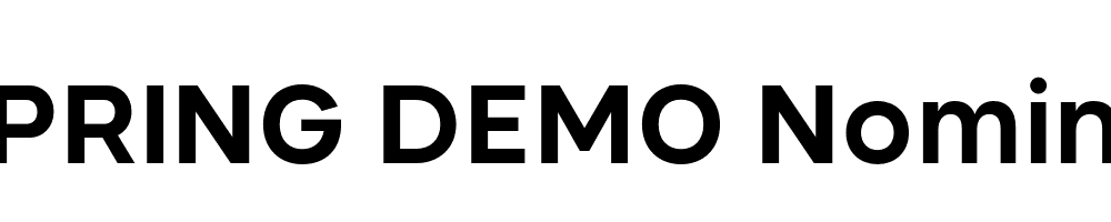  DEMO Nominee Bold