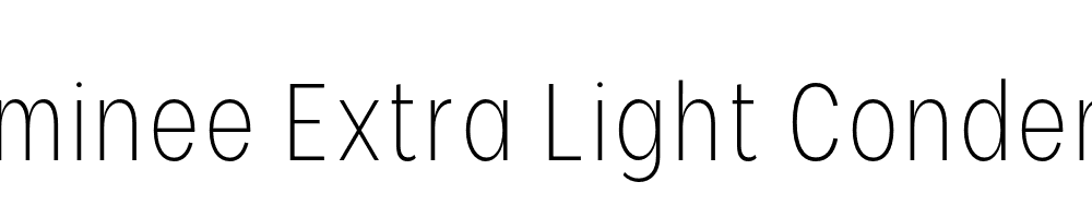  DEMO Nominee Extra Light Condensed Regular