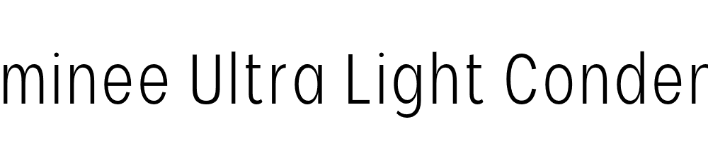  DEMO Nominee Ultra Light Condensed Regular