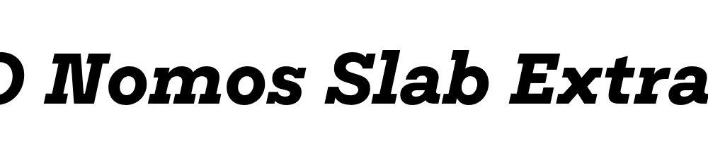 FSP DEMO Nomos Slab ExtraBold Italic