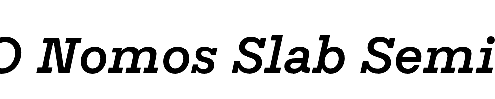 FSP DEMO Nomos Slab SemiBold Italic