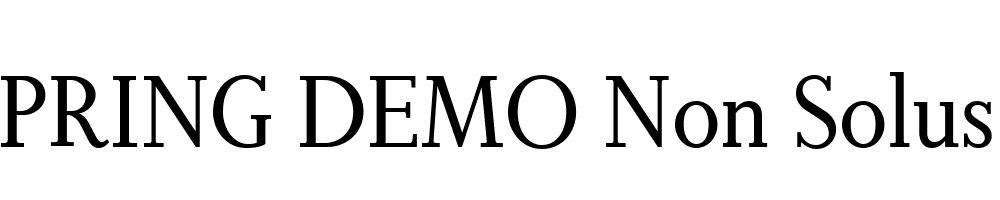  DEMO Non Solus Regular