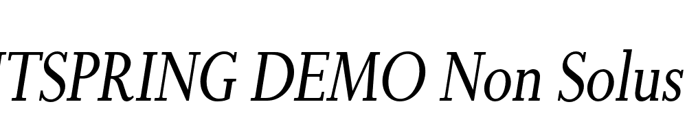  DEMO Non Solus Italic